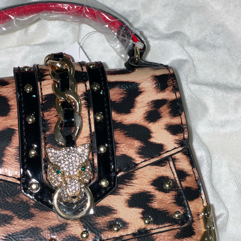 ALDO MINI LEOPARD PURSE